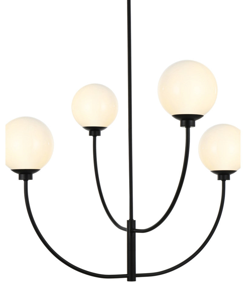 Home Living 36" Chandelier, Black