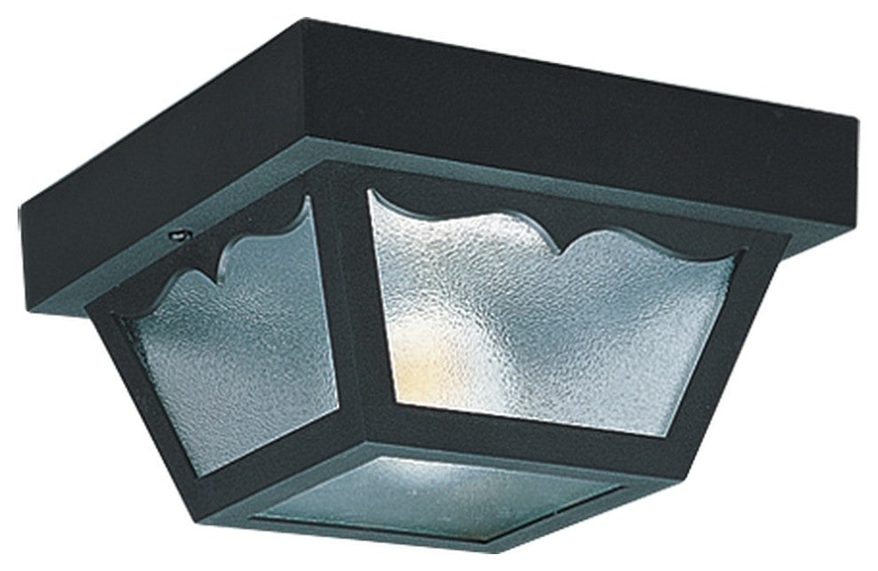 Generation Lighting Lighting 2-Light Outdoor Flush Mount, Clear