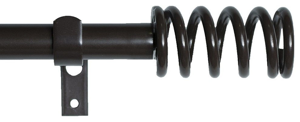 3/4" Diameter Coil Drapery Rod, 48" to 84", Bronze