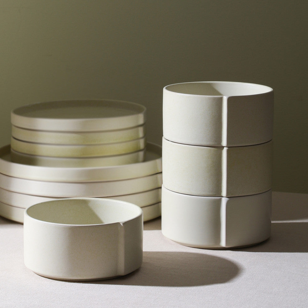 Stone Lain Bao Stoneware Bowl Set of 4, Beige