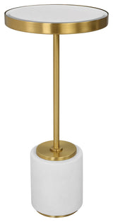 Uttermost Laurier White Drink Table
