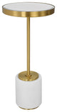 Uttermost Laurier White Drink Table