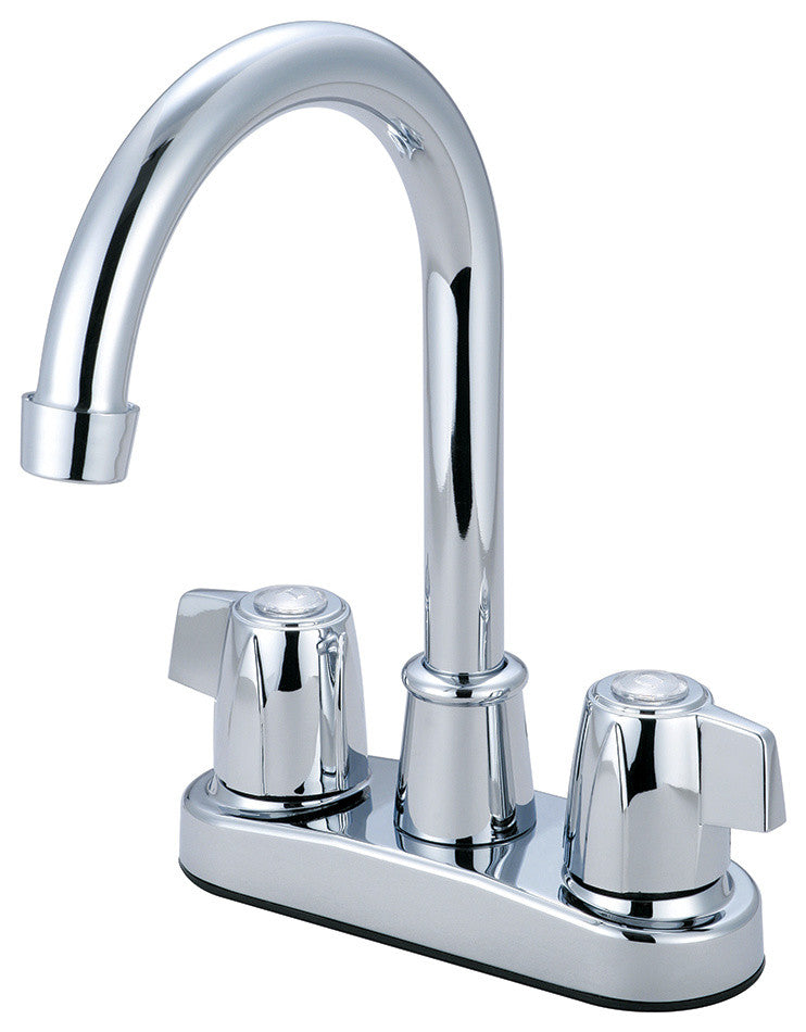 Two Handle Bar Faucet, Polished Chrome