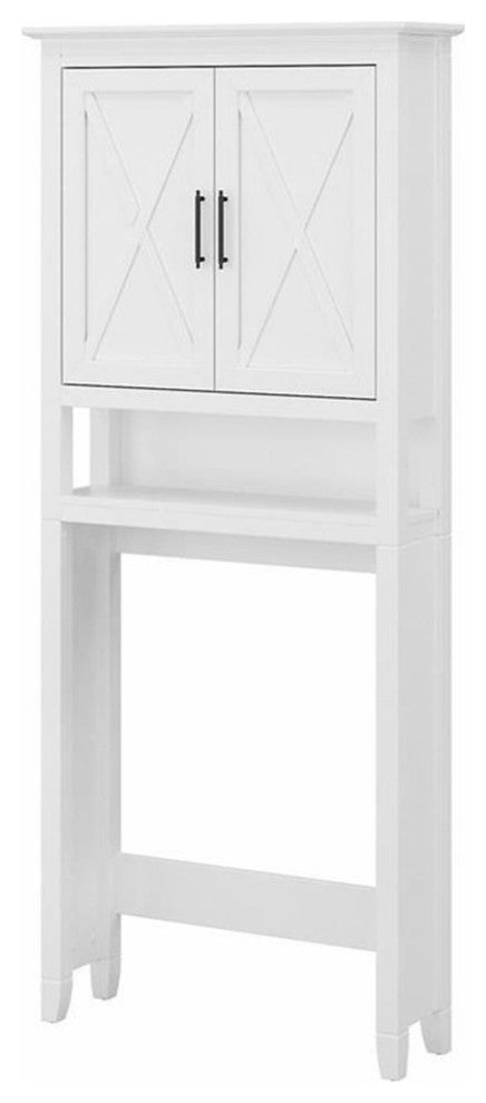 Key West Over The Toilet Storage Cabinet in White Ash - Engineered Wood
