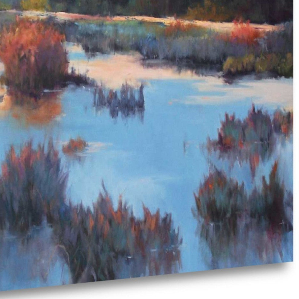 Watercolor Pond Landscape 4 Giclee Wrap Canvas Wall Art
