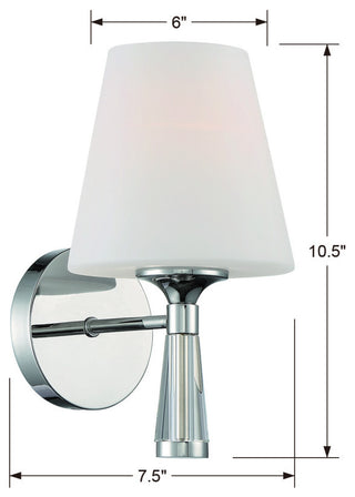 Ramsey 1 Light Polished Nickel Wall Mount