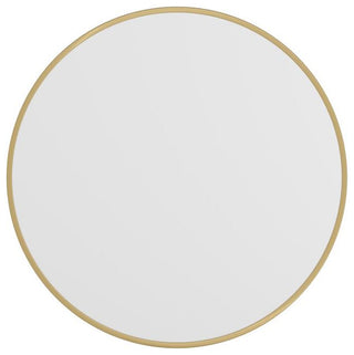 Gold 30" Round Wall Mirror