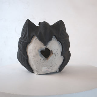 Gewnee Fire Pit Demon Skull Gas Log for Ventless & Vent Free