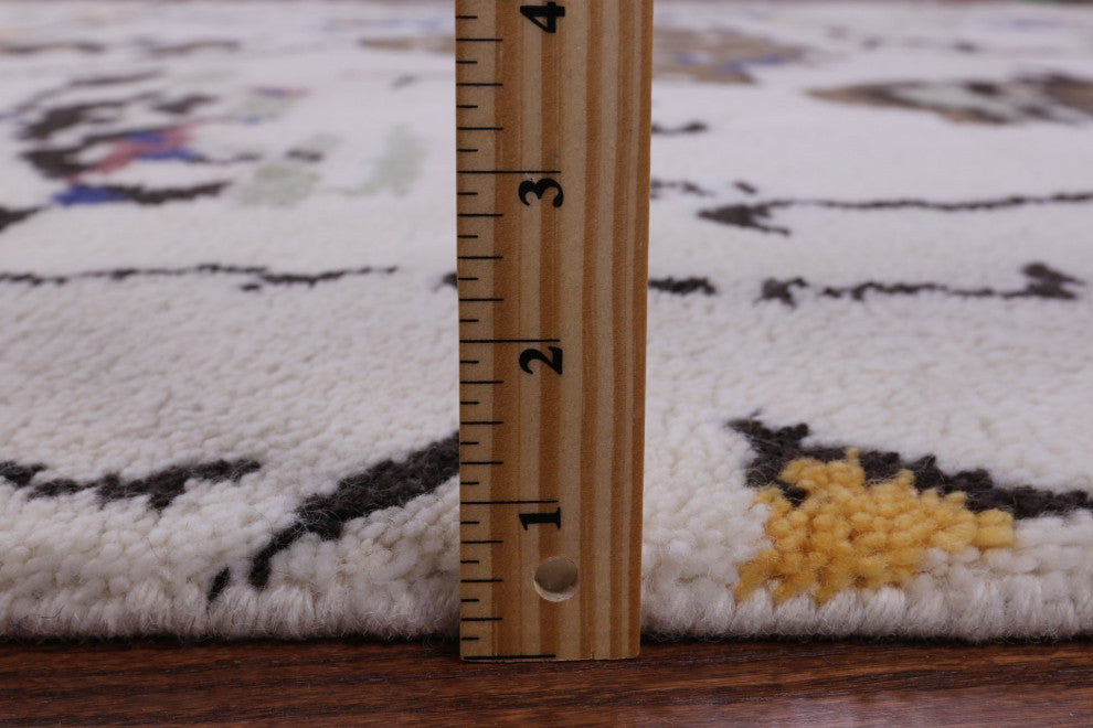 Moroccan Handmade Wool Rug 7' 11" X 10' 0" Q9275