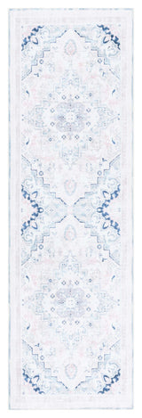Safavieh Arizona Machine-Washable Collection ARZ324 Rug, Ivory/Aqua, 2'6"x8'