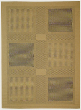 Safavieh Courtyard Natural, Blue Area Rug, 5'3"x7'7"