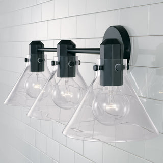 Capital Lighting 145831-528 Greer 3 Light 28"W Bathroom Vanity - Matte Black
