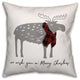 We Wish you a Merry Christmoose 18x18 Spun Poly Pillow