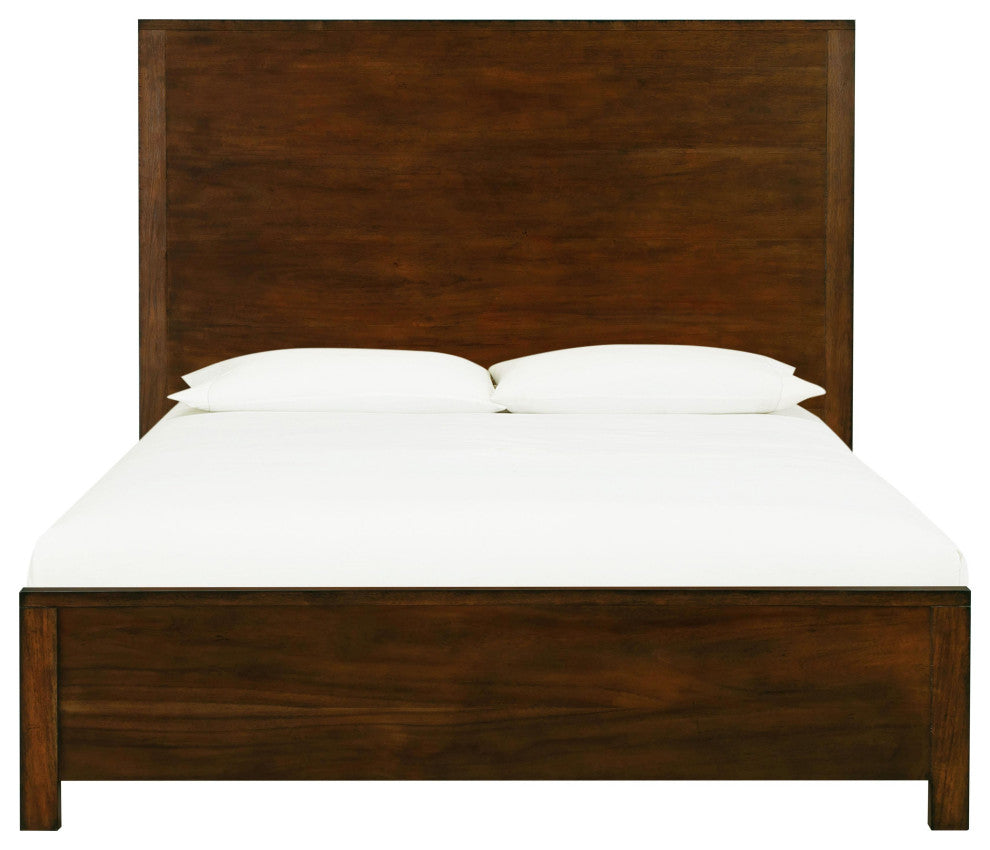Asheville Vintage Umber Wooden King Bed