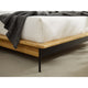 Greenington Santa Cruz King Platform Bed with Fabric | Wheat