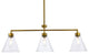 Mira 3-Light Brass Pendant