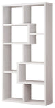 Multiple Cubed Rectangular Bookcase, White