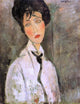 Amedeo Modigliani Portrait of a Woman in a Black Tie Wall Decal