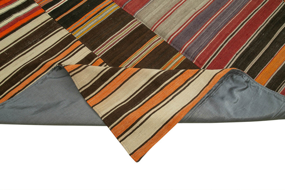 Rug N Carpet - Handmade Anatolian 10' 3'' x 13' 5'' Unique Patchwork Kilim Rug