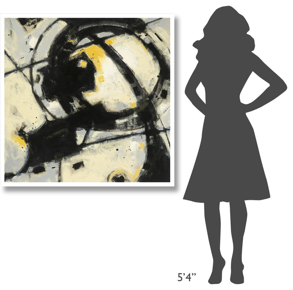 "Expression Abstract III" Digital Paper Print by Shirley Novak, 42"x42"