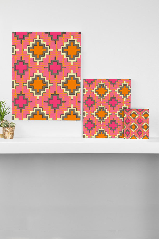 Deny Designs Sharon Turner Tangerine Kilim Art Canvas