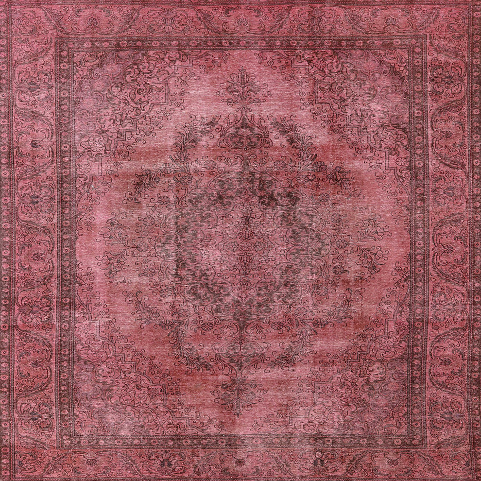Ahgly Company Indoor Square Mid-Century Modern Area Rugs, 7' Square