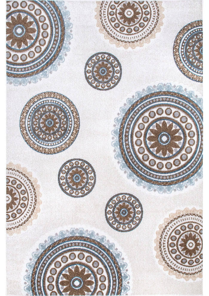 Nuloom Andi Textured Indoor/Outdoor Contemporary Area Rug, Beige 5'3"x7'7"