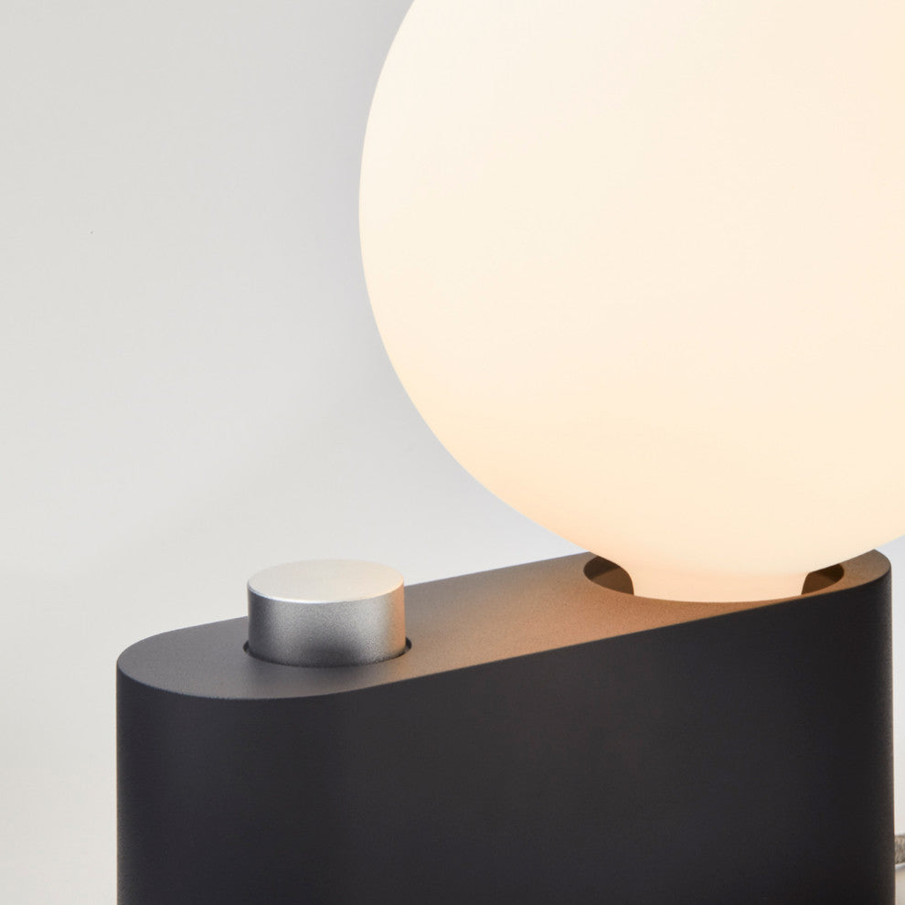Alumina Table Lamp Charcoal with Sphere IV US