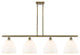 Innovations 516-4I-AB-GBD-91-LED 4 Light Island Light, Antique Brass