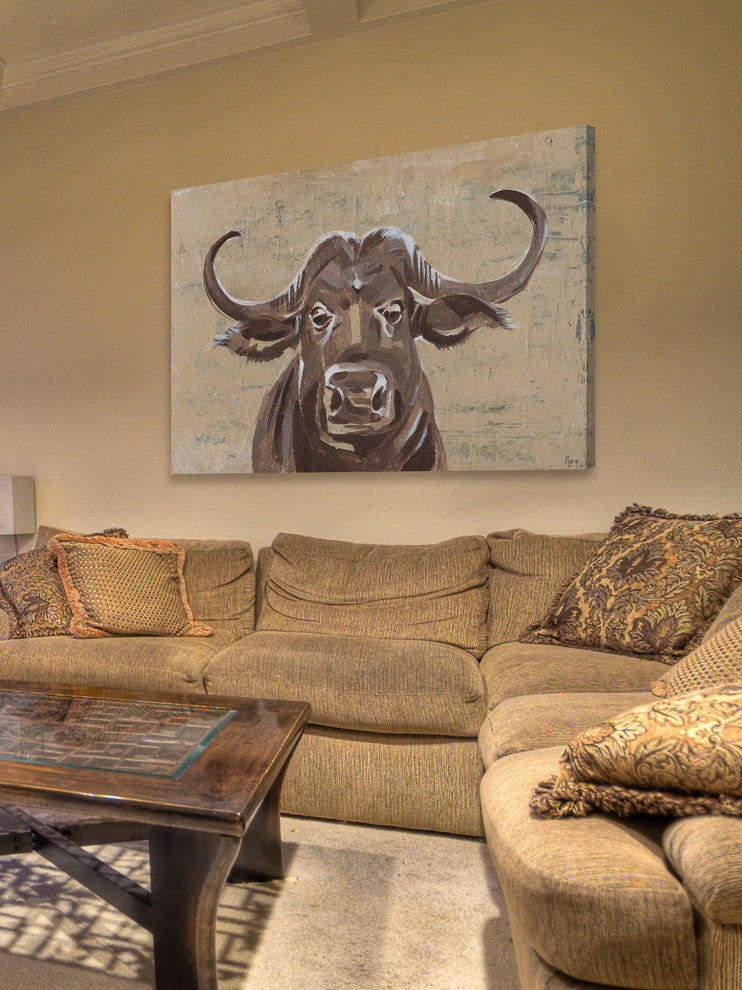 "No Bull" Painting Print on Wrapped Canvas, 60"x40"