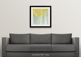 "Aspen World" Black Framed Art Print, 28"x28"x1"