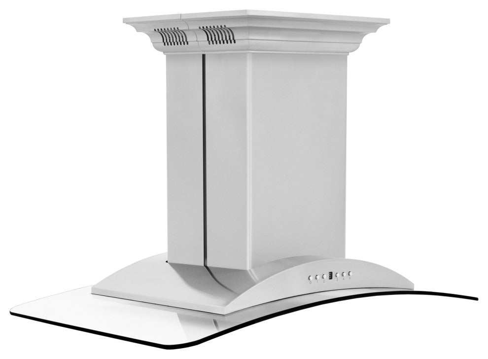 30" ZLINE CrownSound Ducted Island Range Hood, GL9iCRN-BT-30