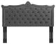 Louisa Tufted Performance Velvet King/California King Headboard, Charcoal
