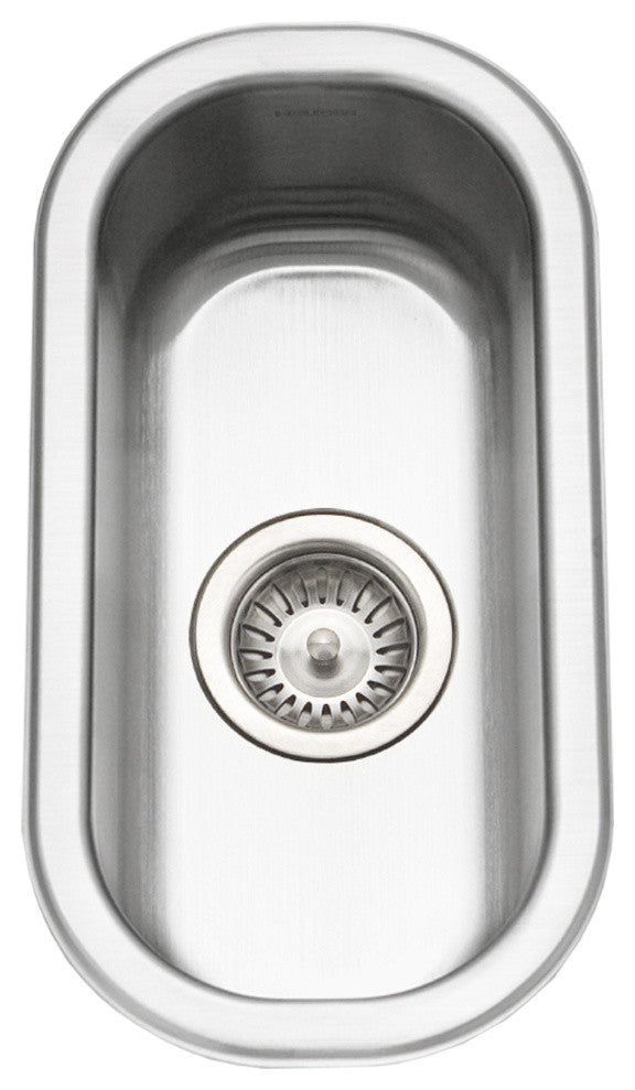 Houzer CS-1105-1 Club Series Undermount Stainless Steel Compact Bar/Prep Sink