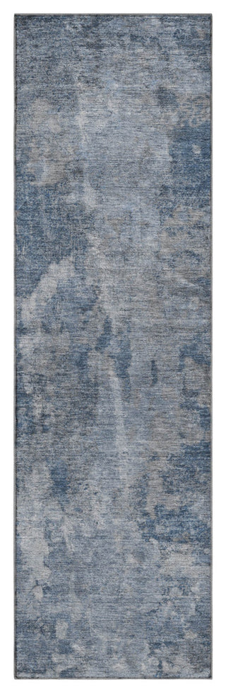 Premium Machine Washable Mayfield AMF573 Blue 2'3" x 7'6" Runner Rug