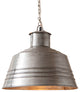 Irvin's Country Tinware Canning Table Pendant, Brushed Tin