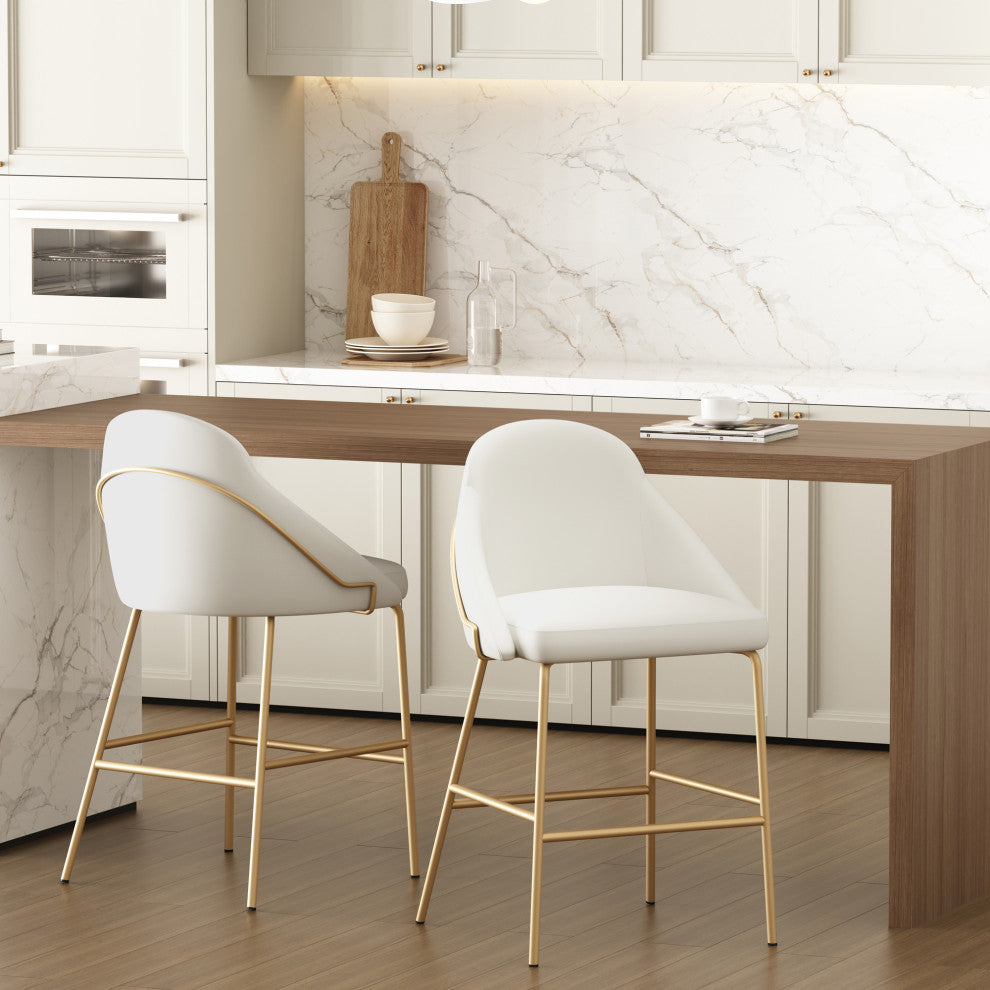 Manhattan Comfort Gracie Counter Stool, Set of 2