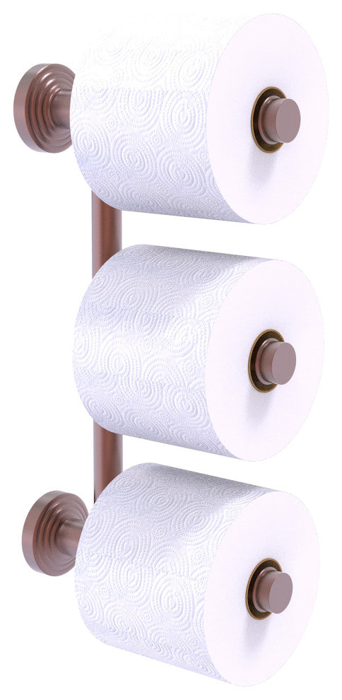 Waverly Place 3 Roll Reserve Roll Toilet Paper Holder, Antique Copper