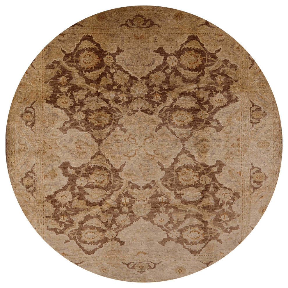 Ahgly Company Indoor Round Mid-Century Modern Area Rugs, 4' Round