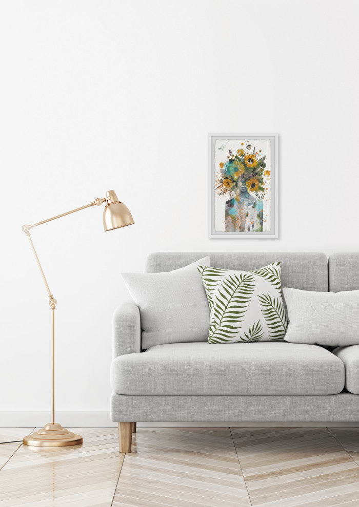"Sunflower Jewel" Framed Painting Print, 30x45