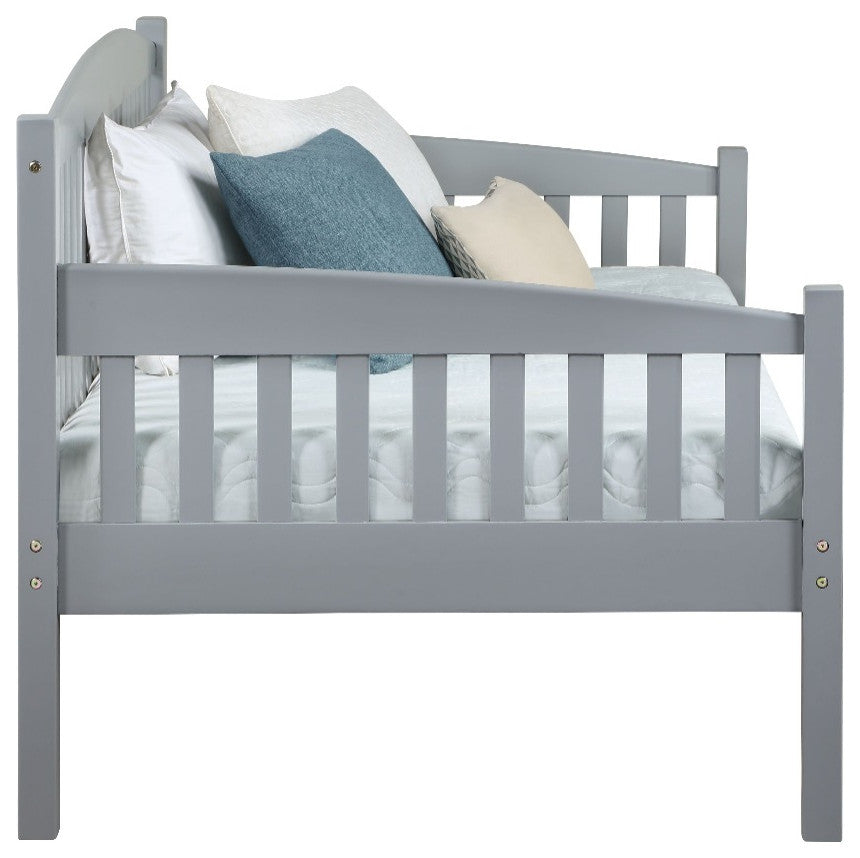 Julianna Vertical Slats Daybed, Gray