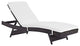 Modway Peer outdoor Patio Chaise, Espresso/White