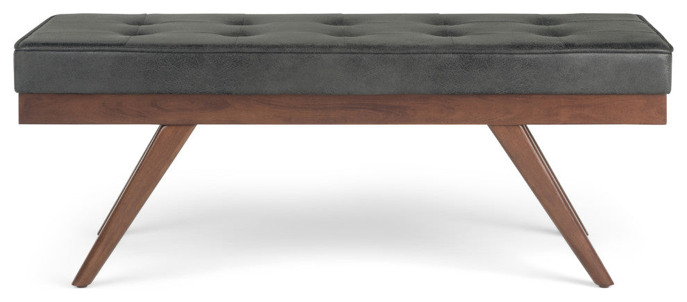 Pierce Mid Century Ottoman Bench