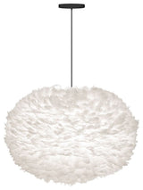 Eos X-Large Hardwired Pendant, Black/White
