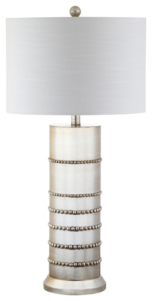 Evelyn 31" Resin Table Lamp, Silver