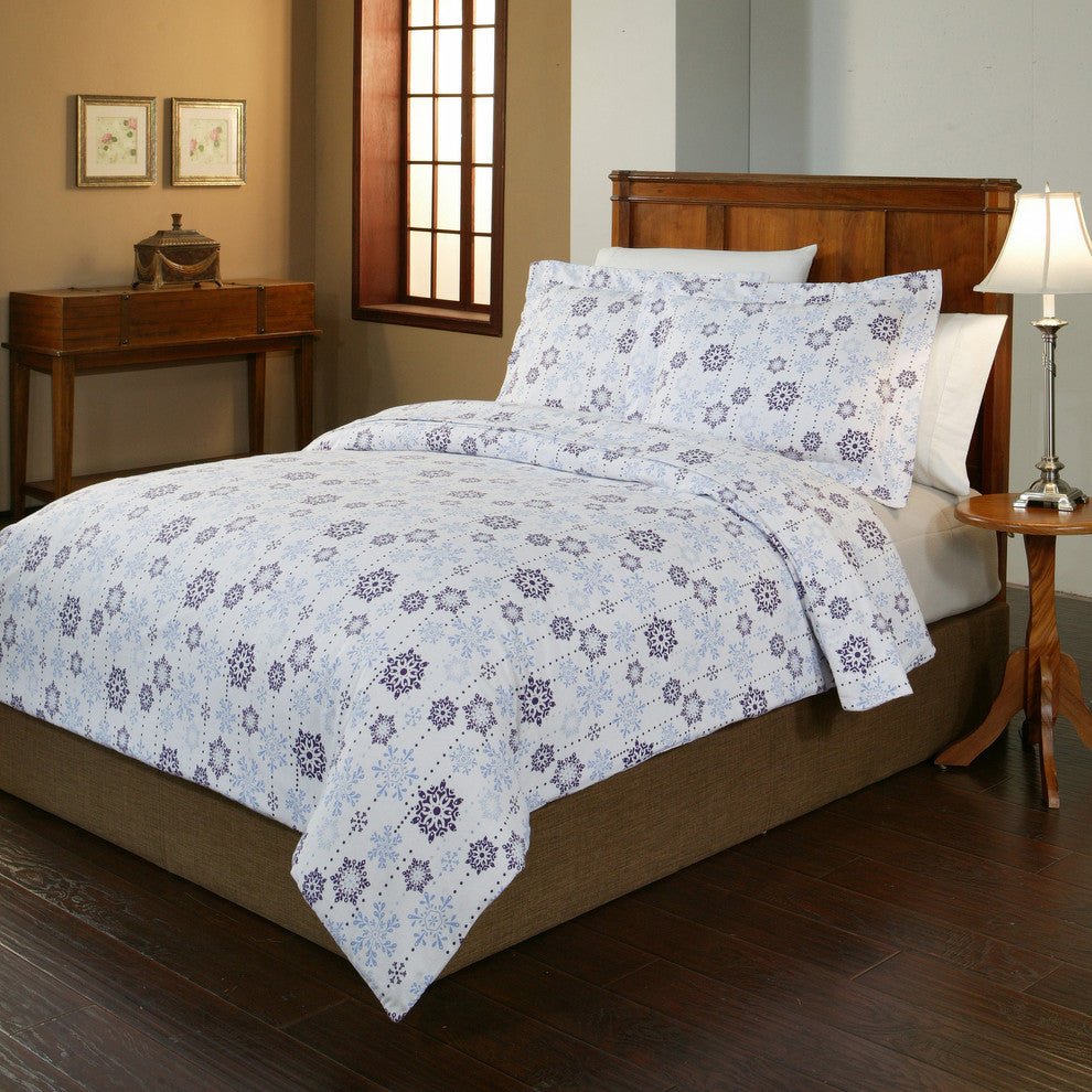 Poinetehaven 200 GSM Duvet Set, Snow Drop, Twin /Twin Xl