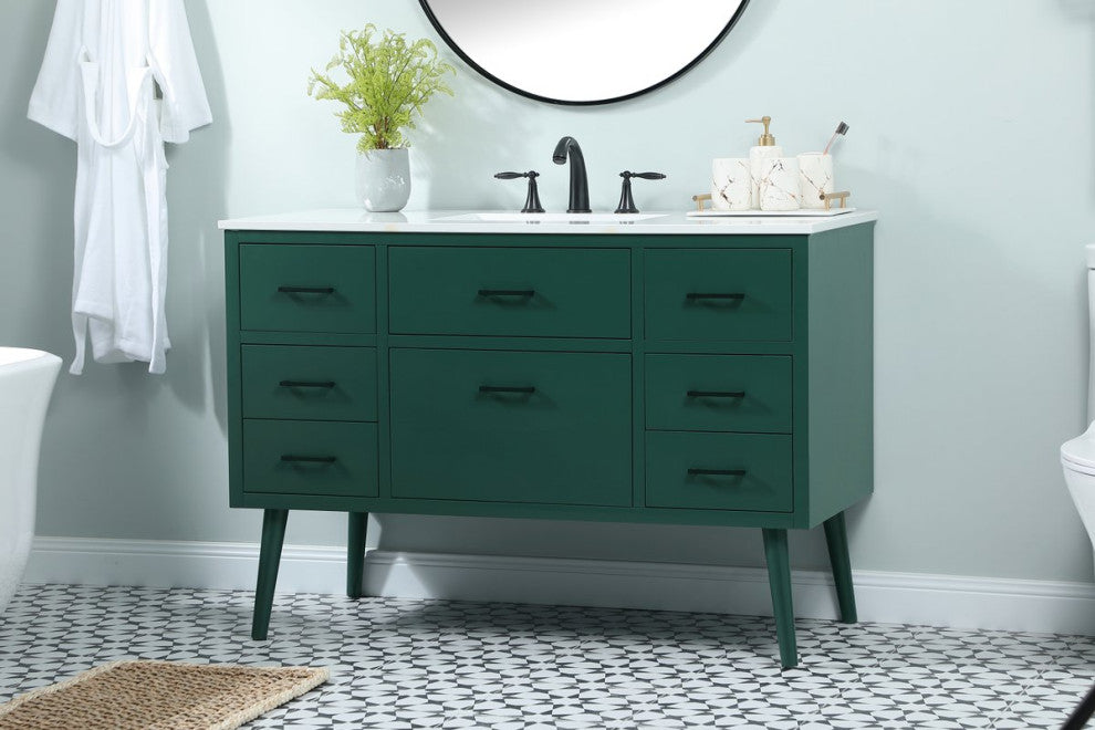 Home Living 48" Bathroom Vanity, Green