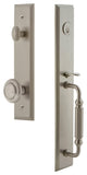 Carre' 1-Piece Dummy Handleset, F Grip and Circulaire Knob, Satin Nickel, 848981