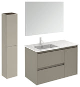 WS Bath Collections Ambra 90 Pack 2 Ambra 36" Wall Mounted Single - Matte Sand