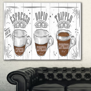 "Espresso Kraf Gray" Canvas Print